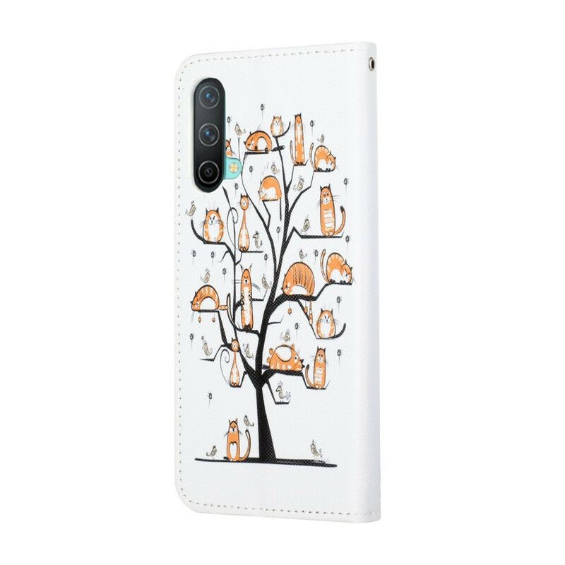 Flip Kotelot Oneplus Nord Ce 5g Funky Cats Strappy