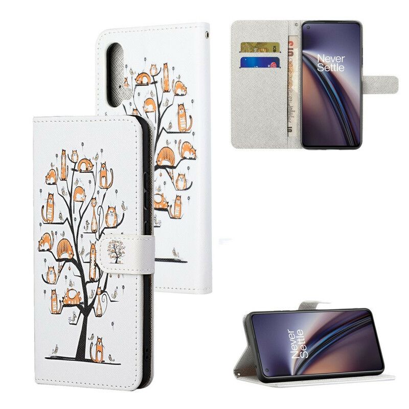 Flip Kotelot Oneplus Nord Ce 5g Funky Cats Strappy