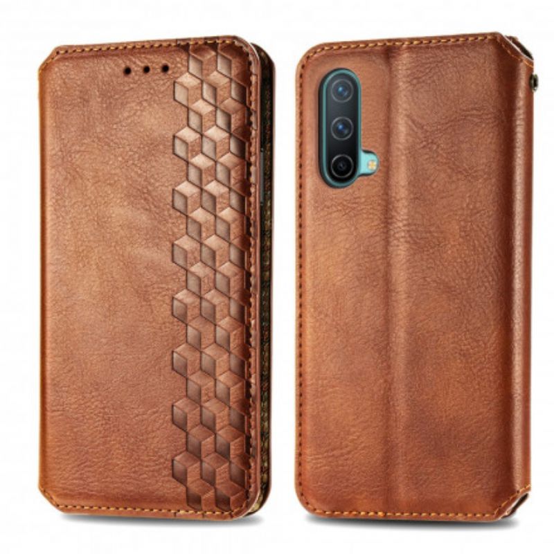 Flip Kotelot Oneplus Nord Ce 5g Leather Effect Diamond Texture