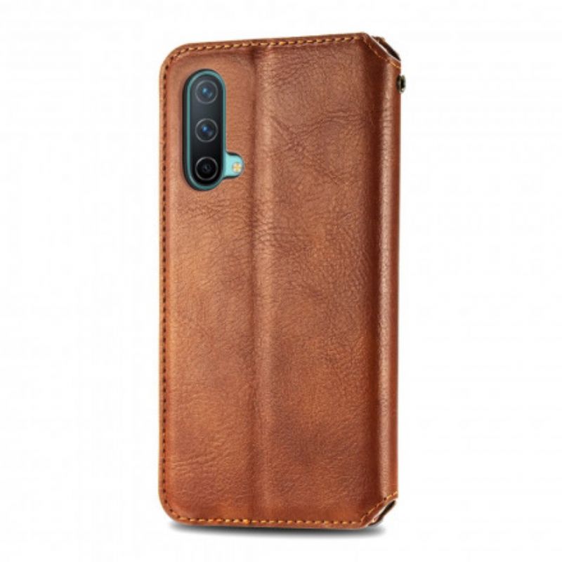 Flip Kotelot Oneplus Nord Ce 5g Leather Effect Diamond Texture