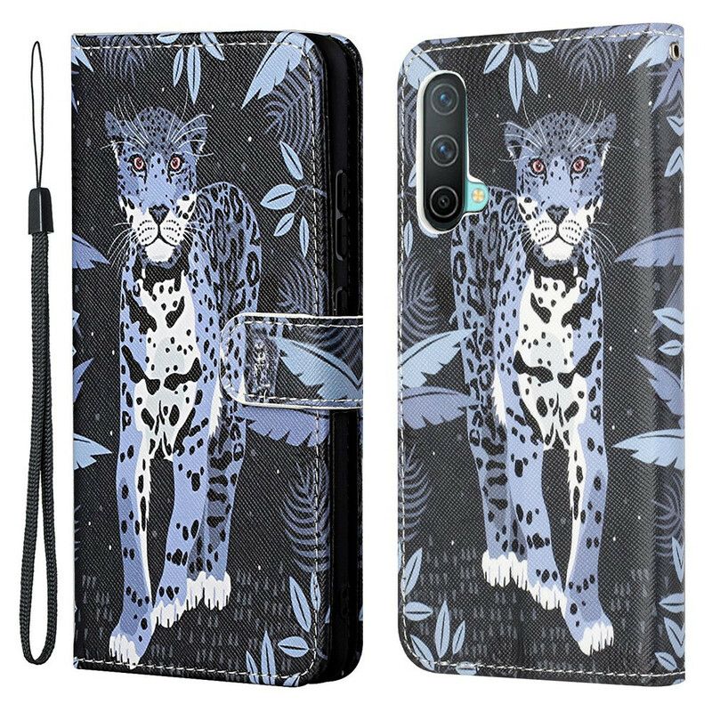 Flip Kotelot Oneplus Nord Ce 5g Leopard Strappy