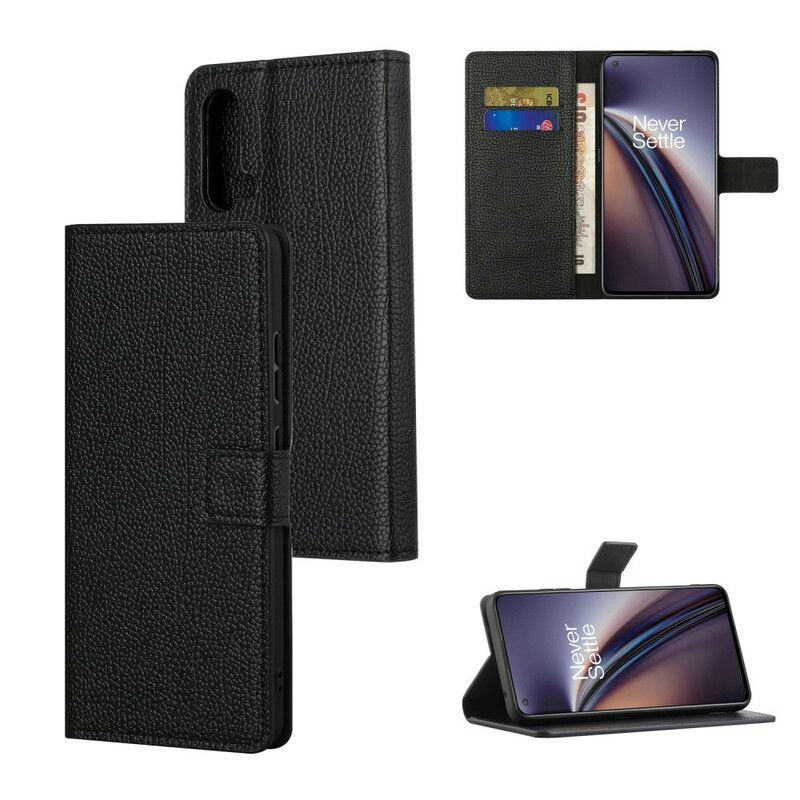 Flip Kotelot Oneplus Nord Ce 5g Litchi Grain Leather Effect Suojakuori