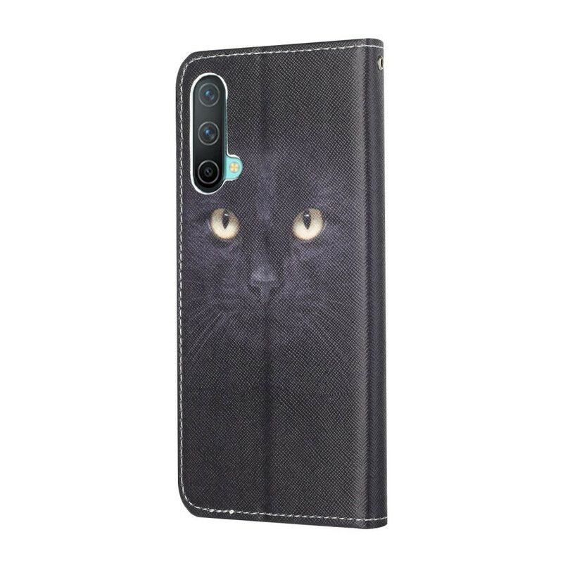 Flip Kotelot Oneplus Nord Ce 5g Mustat Strappy Cat Eyes