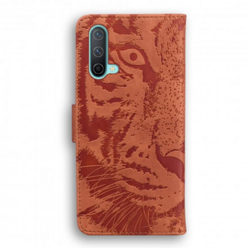 Flip Kotelot Oneplus Nord Ce 5g Tiger Face Print