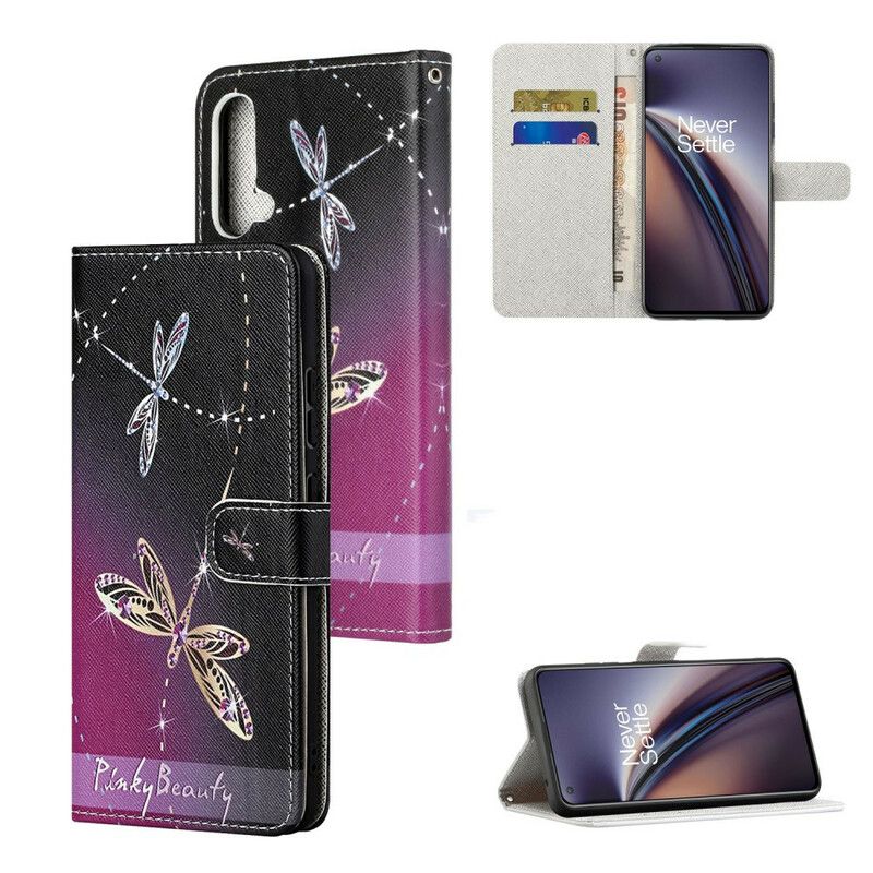 Kotelot Oneplus Nord Ce 5g Puhelinkuoret Strappy Dragonflies