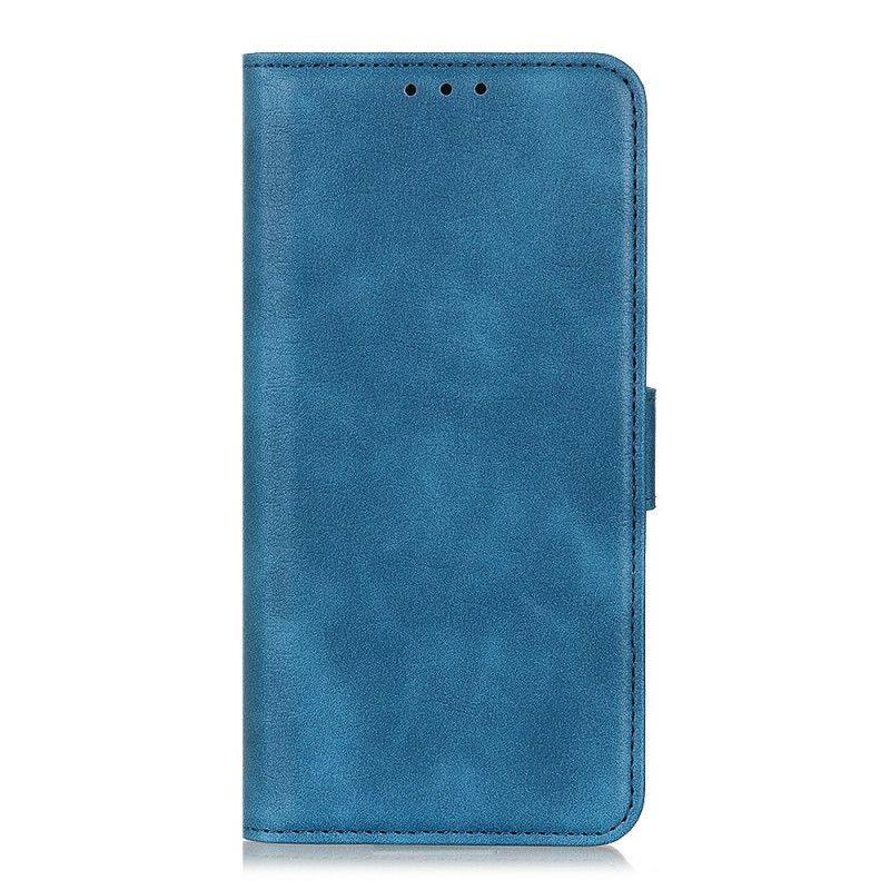 Flip Case Huawei P Smart Plus 2019 Punainen Musta Hienoa Nahkaa