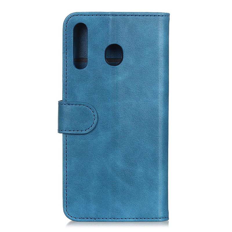 Flip Case Huawei P Smart Plus 2019 Punainen Musta Hienoa Nahkaa