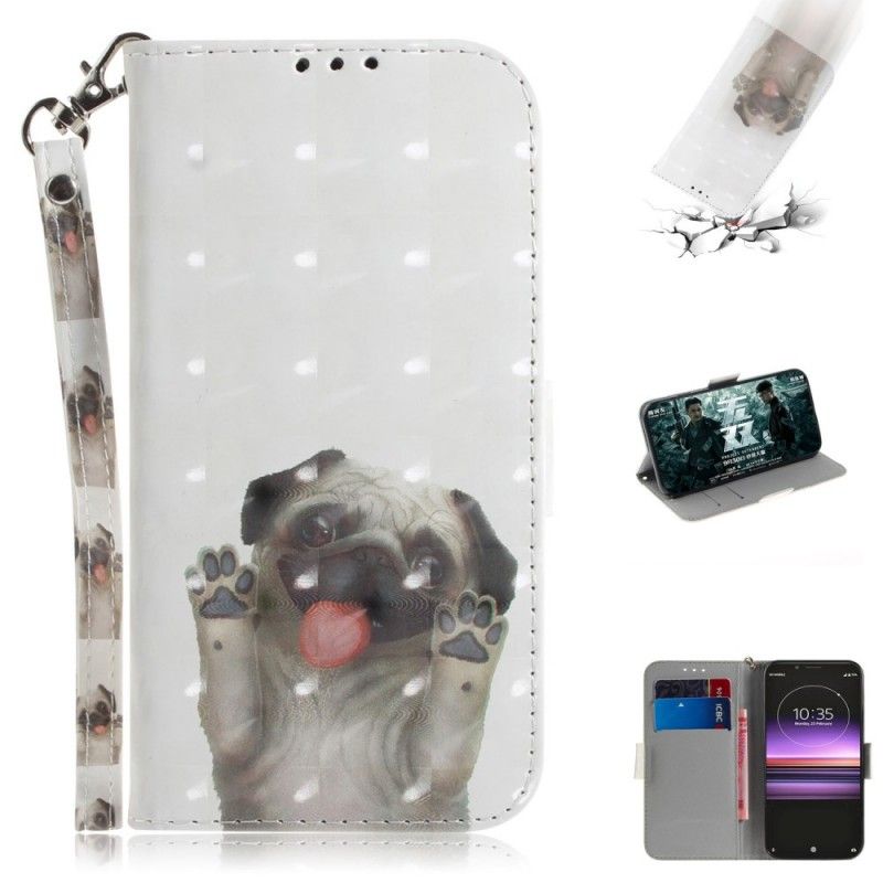 Flip Case Sony Xperia 1 Rakasta Koiraani Tangoilla