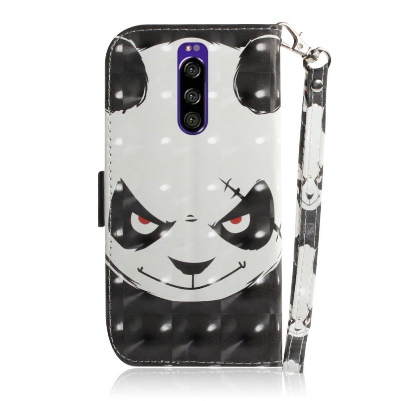 Flip Case Sony Xperia 1 Vihainen Panda Tangalla