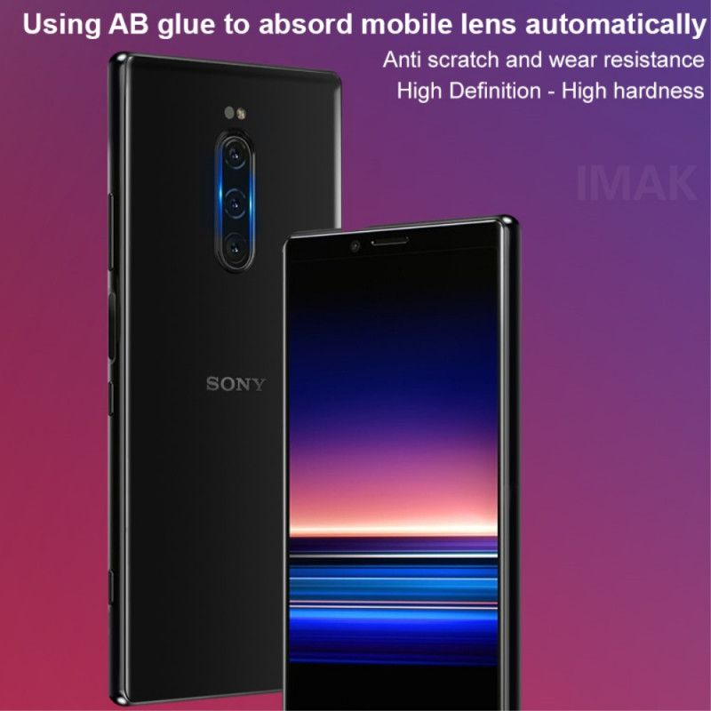 Karkaistu Lasisuoja Sony Xperia 1 Imak -Objektiiville