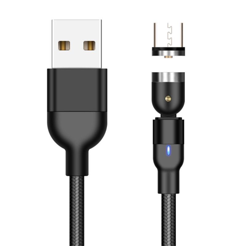 Nylonpunottu Mikro-Usb-Usb-Latauskaapeli