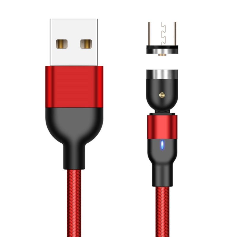 Nylonpunottu Mikro-Usb-Usb-Latauskaapeli