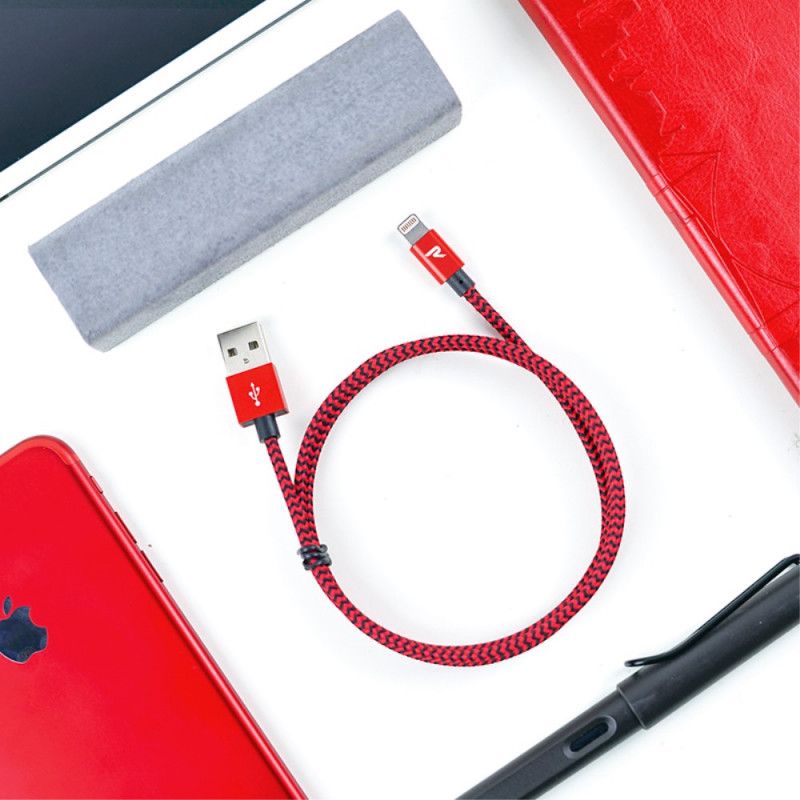 Usb- Ja Mfi-Tiedonsiirtokaapeli Iphone Rampow'Lle