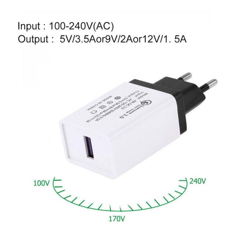 Usb-Seinälaturin Sovitin Eu-Pistoke