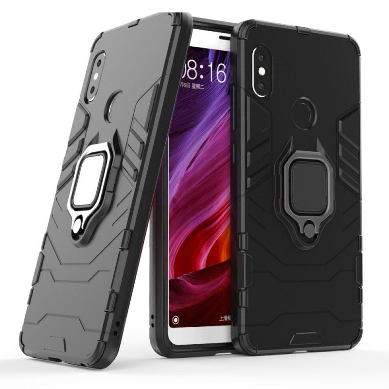 Case Kuoret Xiaomi Redmi Note 5 Punainen Musta Puhelinkuoret Kestävä Rengas