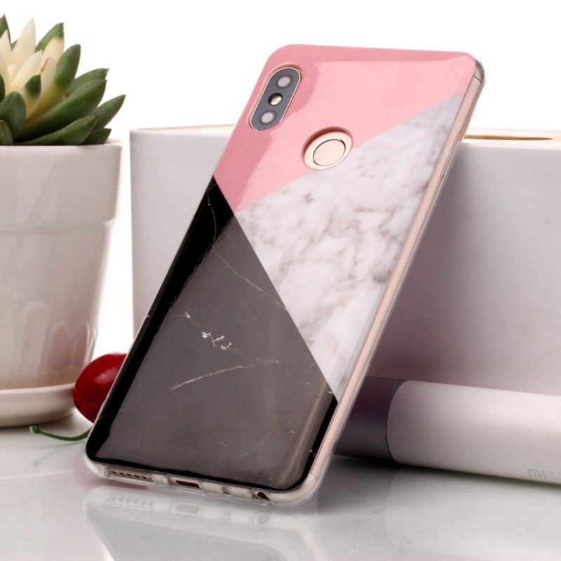 Kuori Xiaomi Redmi Note 5 Geometrinen Marmorivaikutus