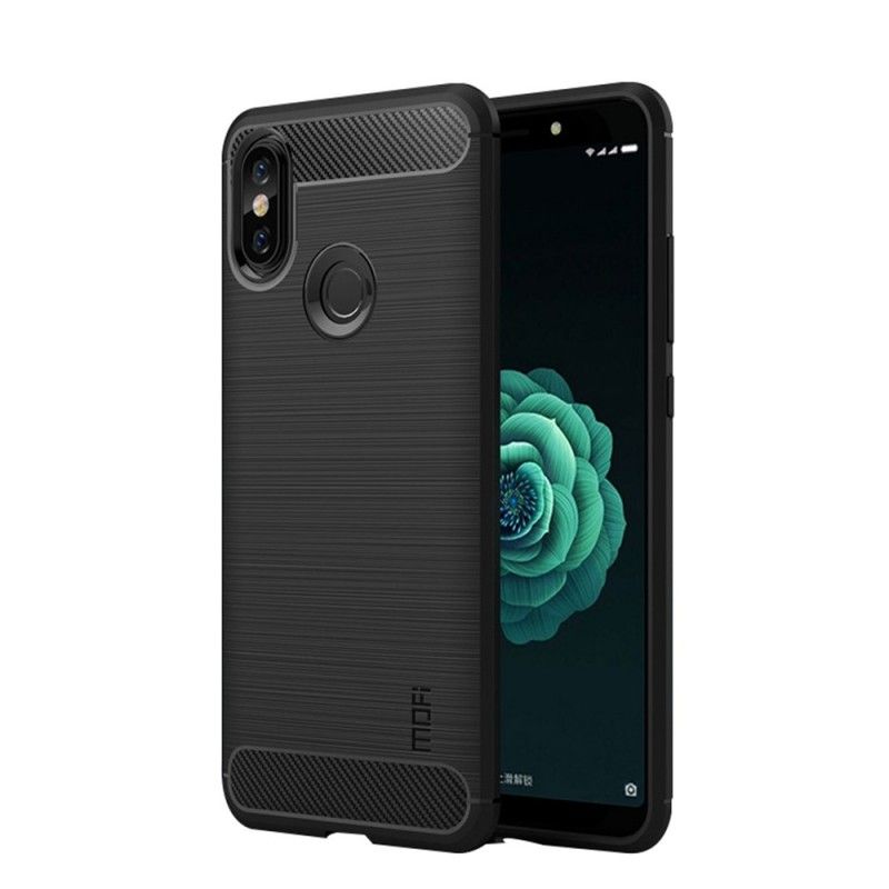 Kuori Xiaomi Redmi Note 5 Harmaa Musta Harjattu Hiilikuitu