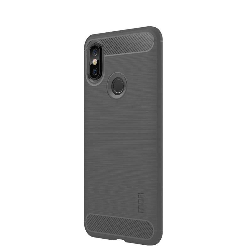 Kuori Xiaomi Redmi Note 5 Harmaa Musta Harjattu Hiilikuitu