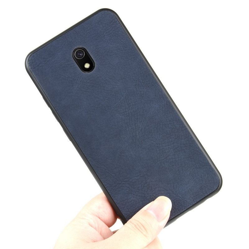 Case Kuoret Xiaomi Redmi 8A Tummansininen Harmaa Puhelinkuoret Ensiluokkainen Nahkaefekti