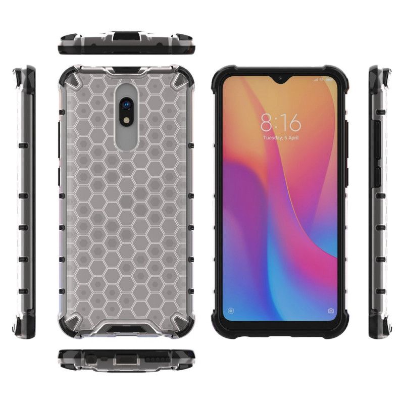 Case Kuoret Xiaomi Redmi 8A Valkoinen Musta Puhelinkuoret Hunajakennotyyli