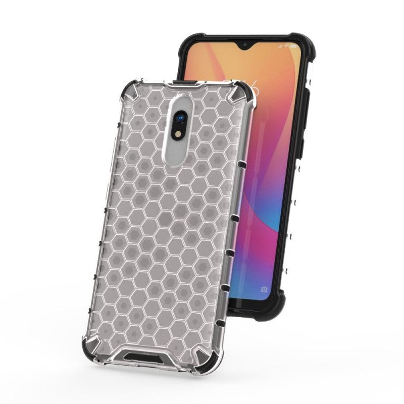 Case Kuoret Xiaomi Redmi 8A Valkoinen Musta Puhelinkuoret Hunajakennotyyli