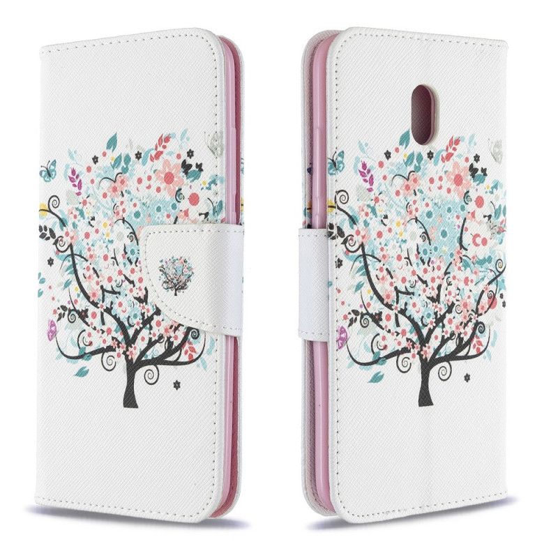 Flip Case Xiaomi Redmi 8A Kukallinen Puu