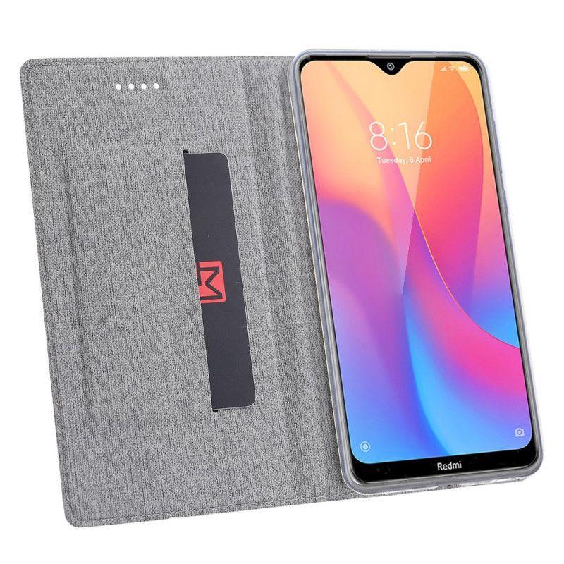 Flip Kotelot Xiaomi Redmi 8A Harmaa Musta Kuvioitu Suojakuori