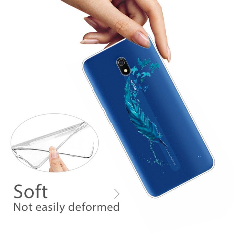 Kuori Xiaomi Redmi 8A Kaunis Sininen Sulka