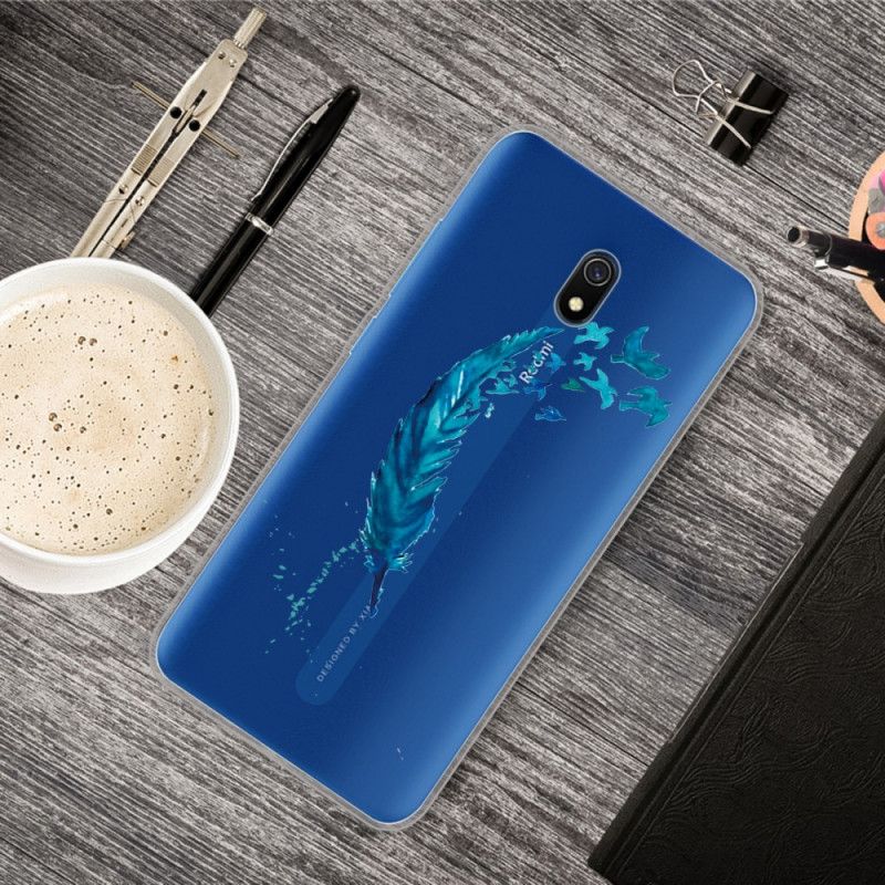 Kuori Xiaomi Redmi 8A Kaunis Sininen Sulka