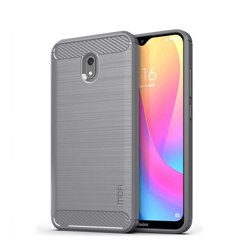 Kuori Xiaomi Redmi 8A Punainen Harmaa Mofi Harjattu Hiilikuitu