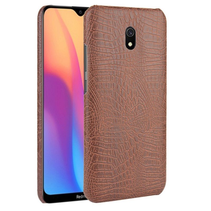 Kuori Xiaomi Redmi 8A Valkoinen Musta Krokotiilin Ihon Tyyli