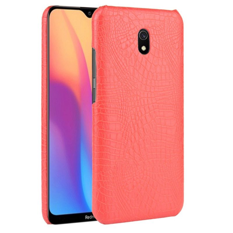 Kuori Xiaomi Redmi 8A Valkoinen Musta Krokotiilin Ihon Tyyli