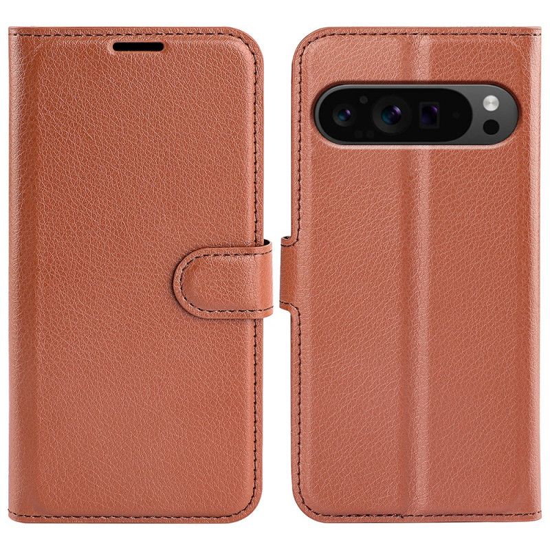 Kotelot Google Pixel 9 Pro Xl Classic Litchi Faux Leather