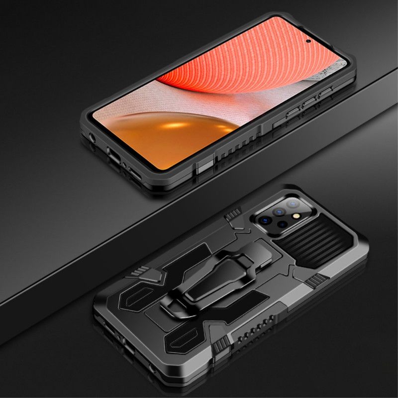 Case Kuoret Samsung Galaxy A72 4G / A72 5G Harmaa Musta Puhelinkuoret Irrotettava Pidikkeen Pidike