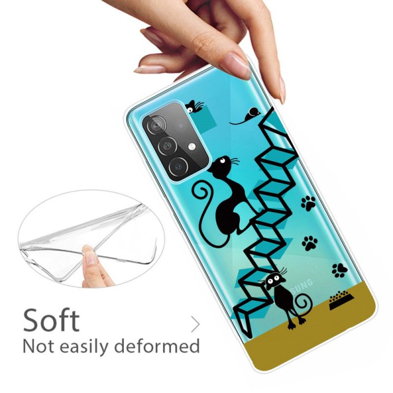 Case Kuoret Samsung Galaxy A72 4G / A72 5G Puhelinkuoret Hauska Kissa