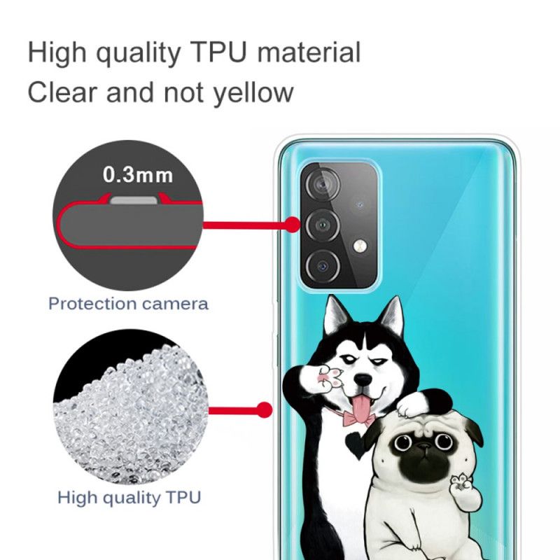 Case Kuoret Samsung Galaxy A72 4G / A72 5G Puhelinkuoret Hauskoja Koiria