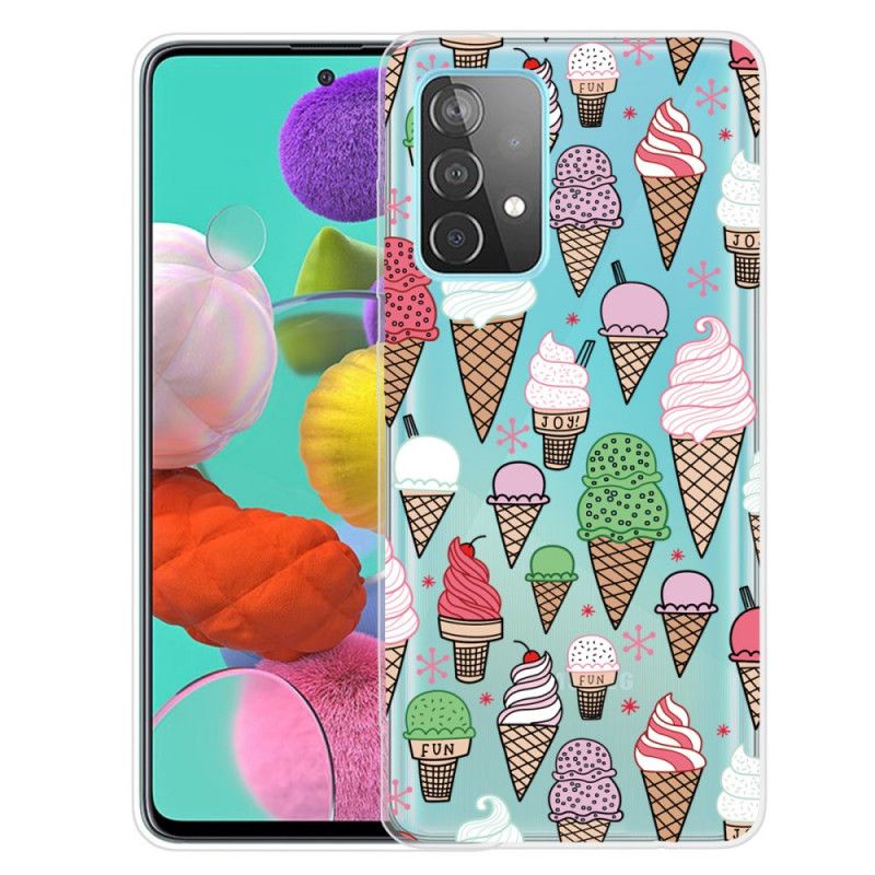 Case Kuoret Samsung Galaxy A72 4G / A72 5G Puhelinkuoret Kermajäätelö