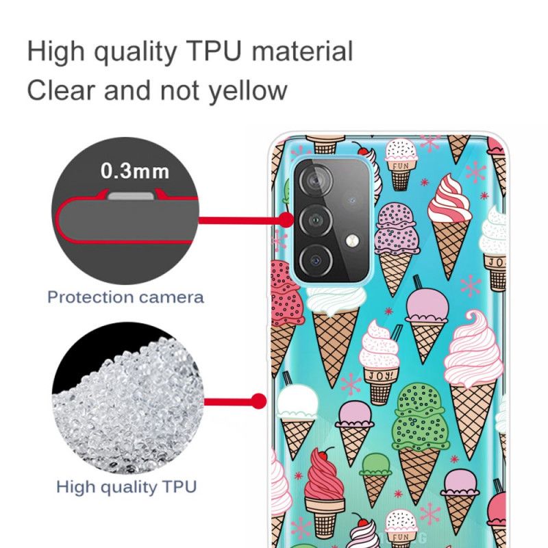 Case Kuoret Samsung Galaxy A72 4G / A72 5G Puhelinkuoret Kermajäätelö