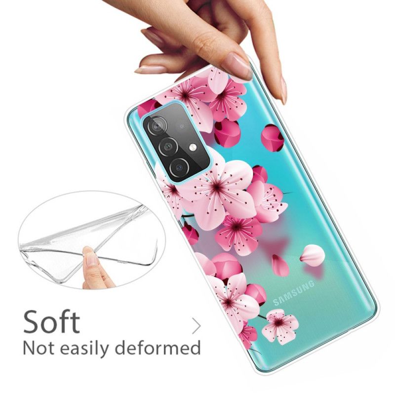 Case Kuoret Samsung Galaxy A72 4G / A72 5G Puhelinkuoret Pienet Vaaleanpunaiset Kukat