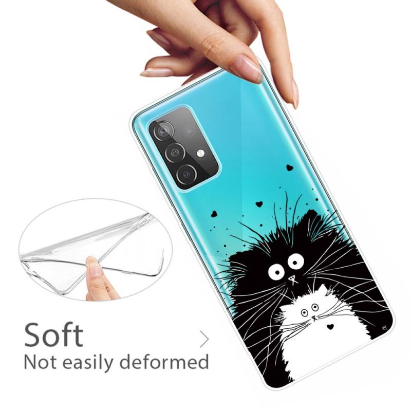 Case Kuoret Samsung Galaxy A72 4G / A72 5G Puhelinkuoret Tarkkaile Kissoja