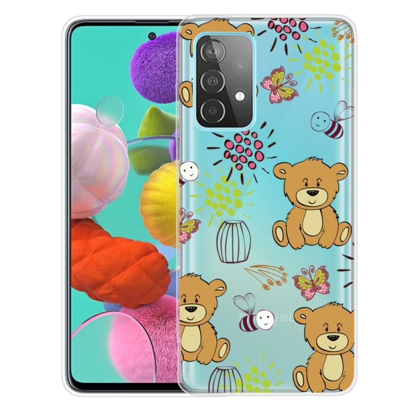 Case Kuoret Samsung Galaxy A72 4G / A72 5G Puhelinkuoret Ylimmät Nallekarhut