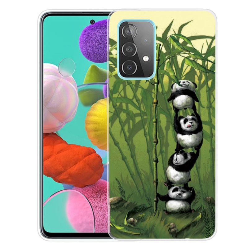 Case Kuoret Samsung Galaxy A72 4G / A72 5G Vaaleansininen Vihreä Puhelinkuoret Kasa Pandoja