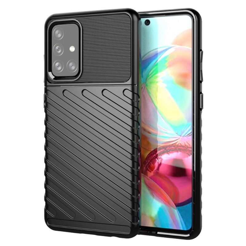 Case Kuoret Samsung Galaxy A72 4G / A72 5G Vihreä Musta Puhelinkuoret Ukkosarja