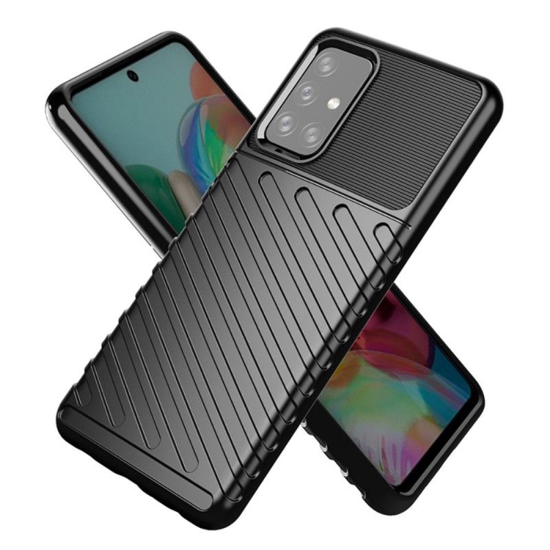 Case Kuoret Samsung Galaxy A72 4G / A72 5G Vihreä Musta Puhelinkuoret Ukkosarja