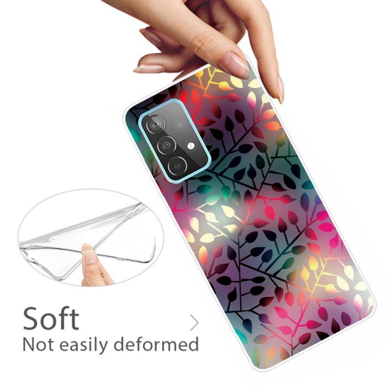 Case Kuoret Samsung Galaxy A72 4G / A72 5G Vihreä Punainen Puhelinkuoret Arkit