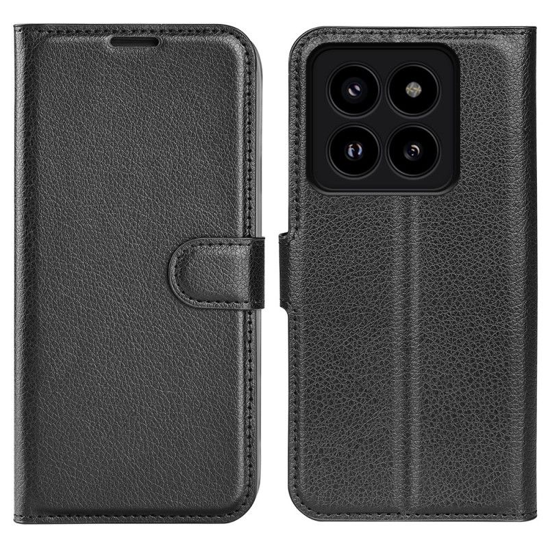 Kotelot Xiaomi 14 Pro Classic Litchi Faux Leather