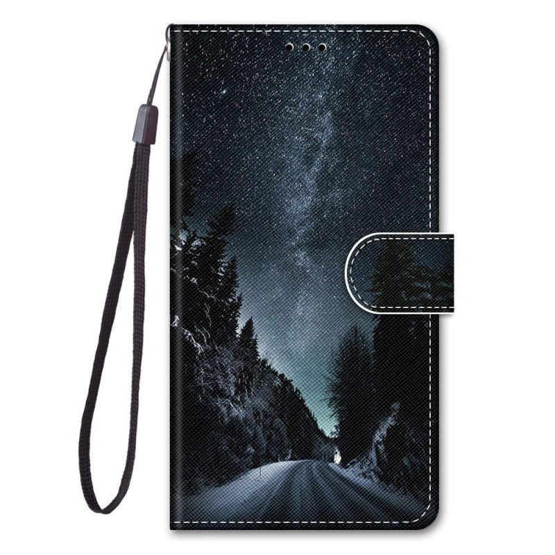 Kotelot Samsung Galaxy M53 5G Suojaketju Kuori Lanyard Maisema