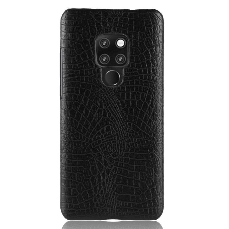 Kuori Huawei Mate 20 Valkoinen Musta Krokotiilin Ihovaikutus