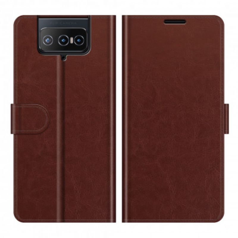 Flip Kotelot Asus Zenfone 8 Flip Ultra Faux Leather Suojakuori