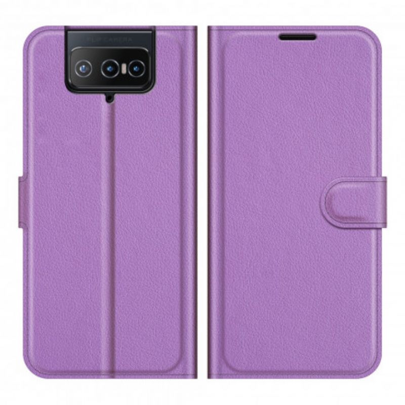 Kotelot Asus Zenfone 8 Flip Classic Faux Leather